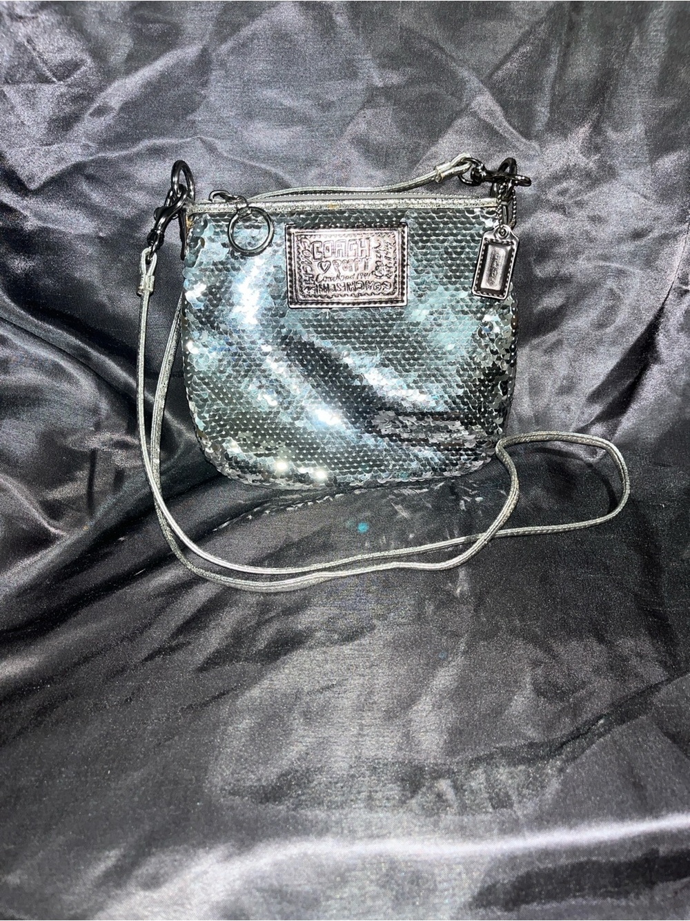 Poppy Coach Sequins Bag